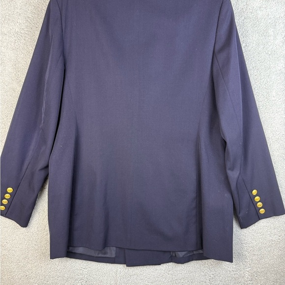 Women’s vintage Talbots long blazer size 16 navy - Picture 5 of 8